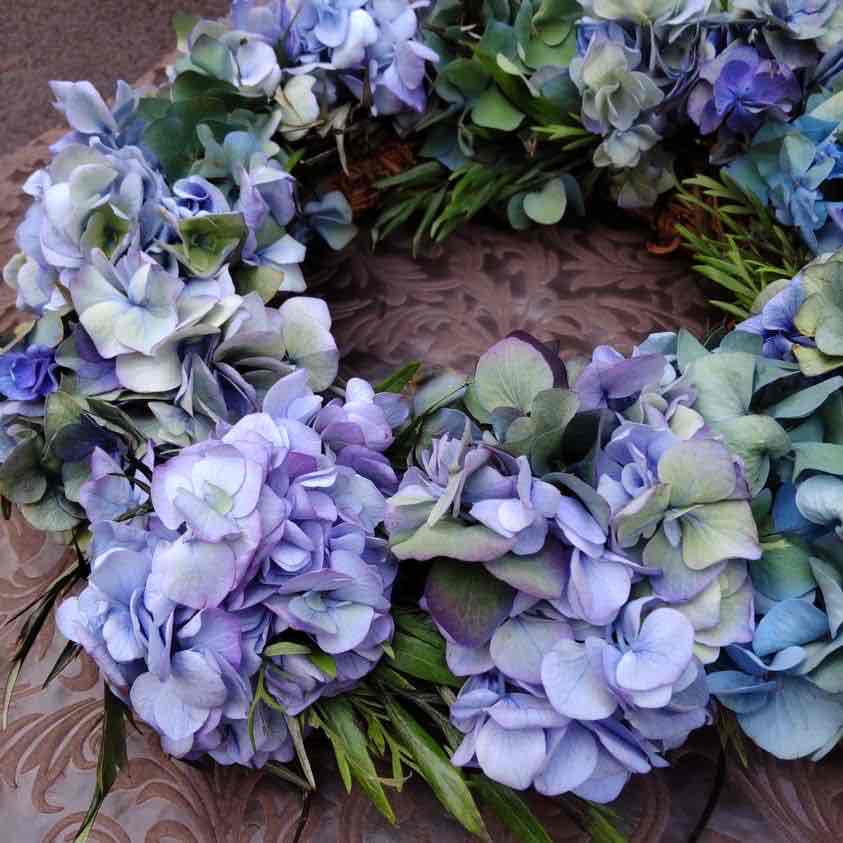 日本橋LOOP｜秋色紫陽花のリース